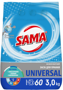 Порошок для стирки ТМ "SAMA" 3,0 кг