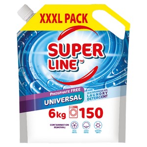Гель универсальный для стирки цветных и белых тканей ТМ "SUPER LINE"® 6 кг., дой-пак